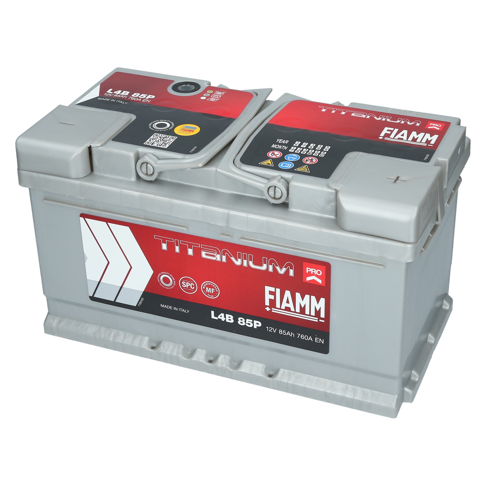 L4B85P - Аккумуляторная батарея FIAMM Titanium PRO L4B 85p 85 Ah 760a