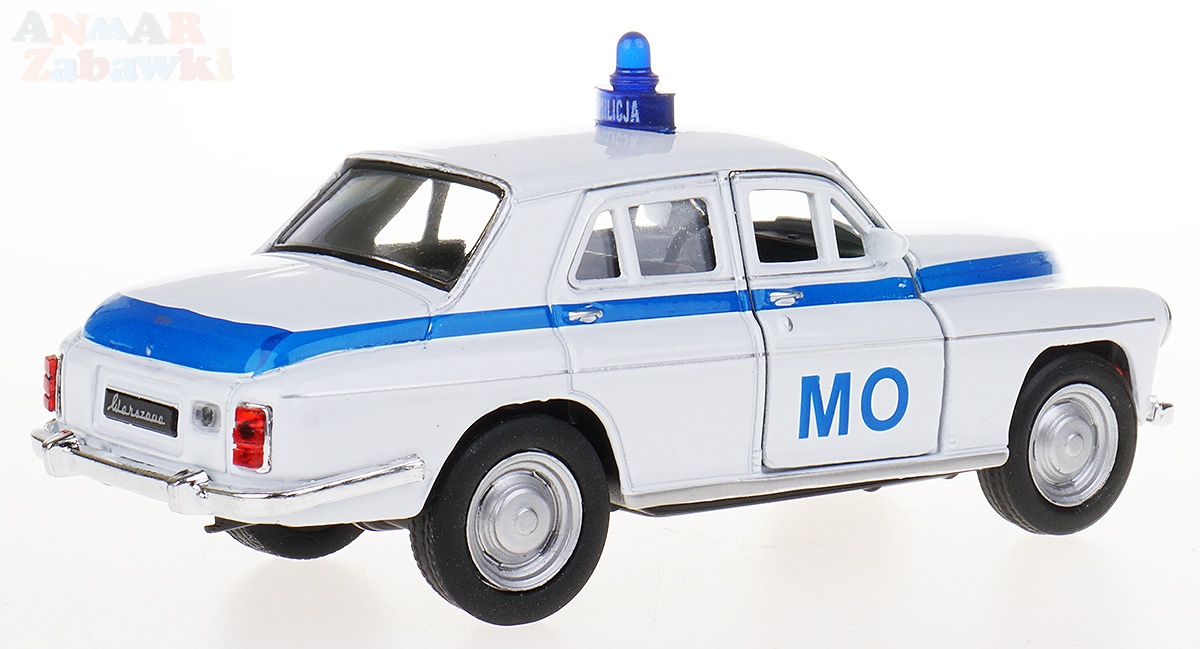 WARSZAWA 224 MO MILICJA METAL WELLY 1:34/39 BIAŁY Model WARSZAWA MO 224