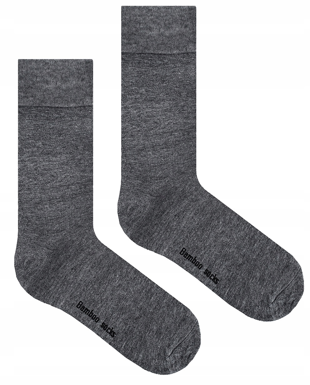 MANUSHKA MĘSKIE MELANŻOWE SKARPETY BAMBUSOWE 39/42