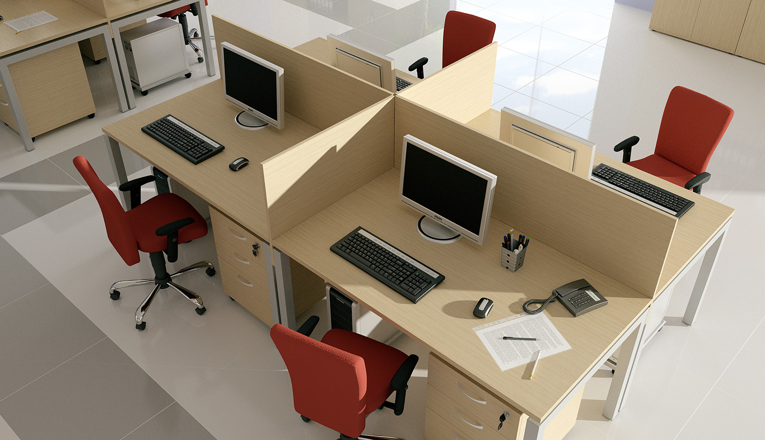 Офисные столы для колл центра