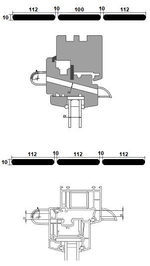 Nawiewnik okienny VENTEC VT 501 JASNY BRĄZ/BIAŁY Marka Ventec