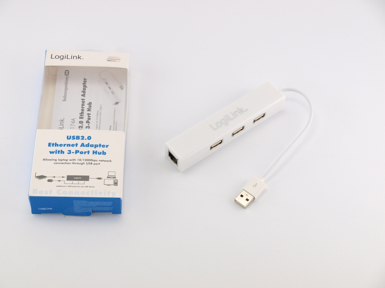 LogiLink UA0174 Adapter Ethernet 3-Port HUB Model UA0174