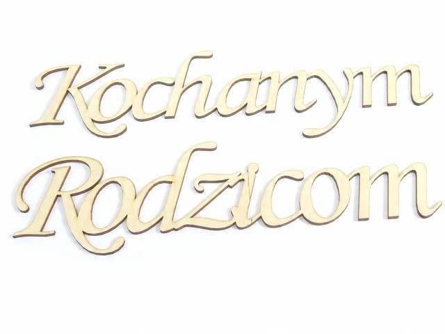 

Decoupage Napis Dekor 'Kochanym Rodzicom' KK28