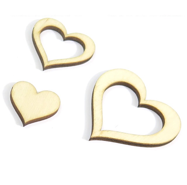 

Scrapki 2x Ażurowe Serce + Serce 2.5x2.5cm RD95