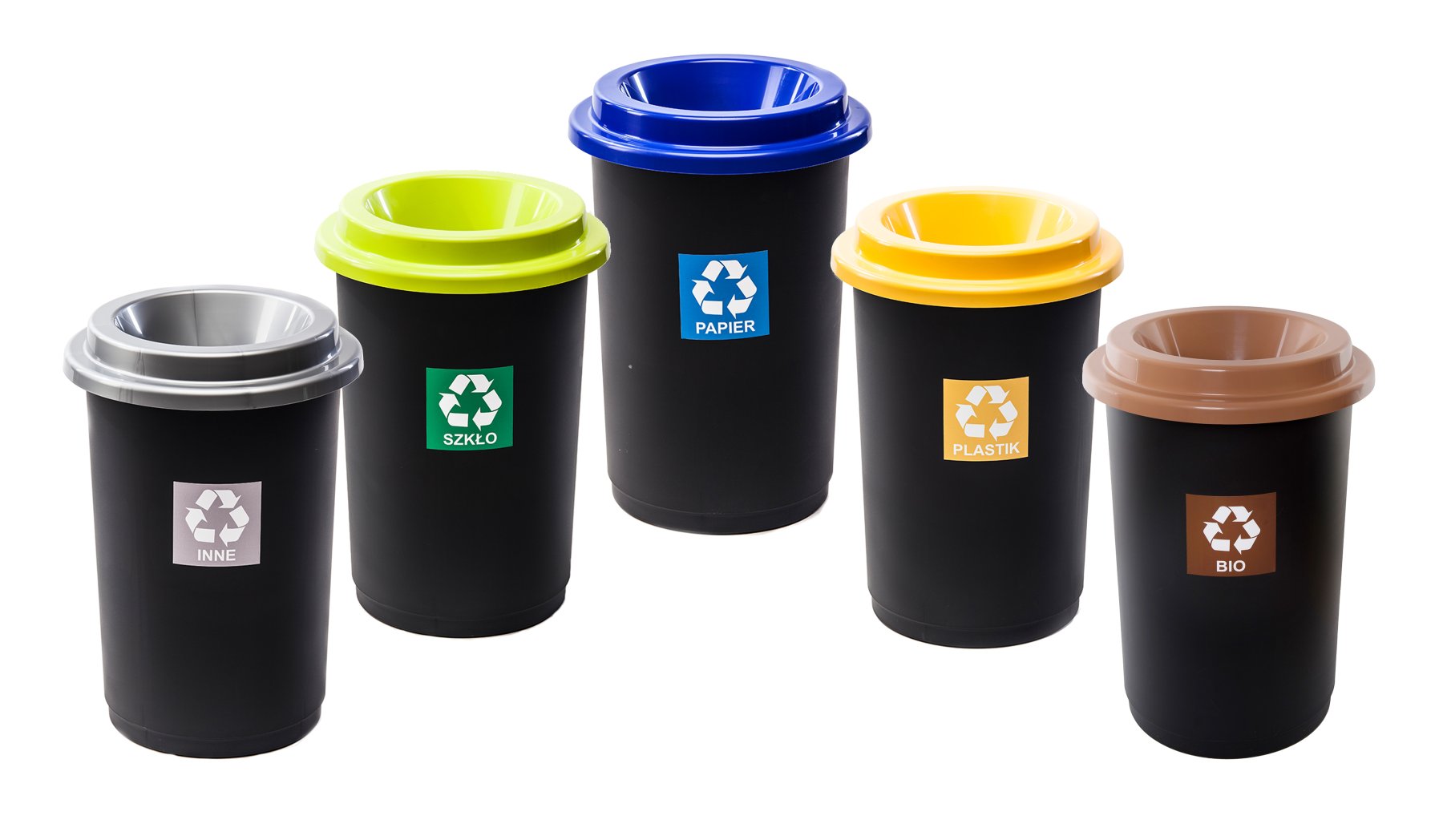 

Zestaw Kosz Do Segregacji Śmieci 50L Eco Bin 5 szt