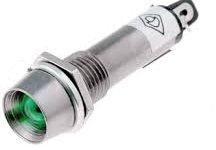 

Kontrolka Led 5mm wklęsła zielona 24V DC Fi=8,2mm