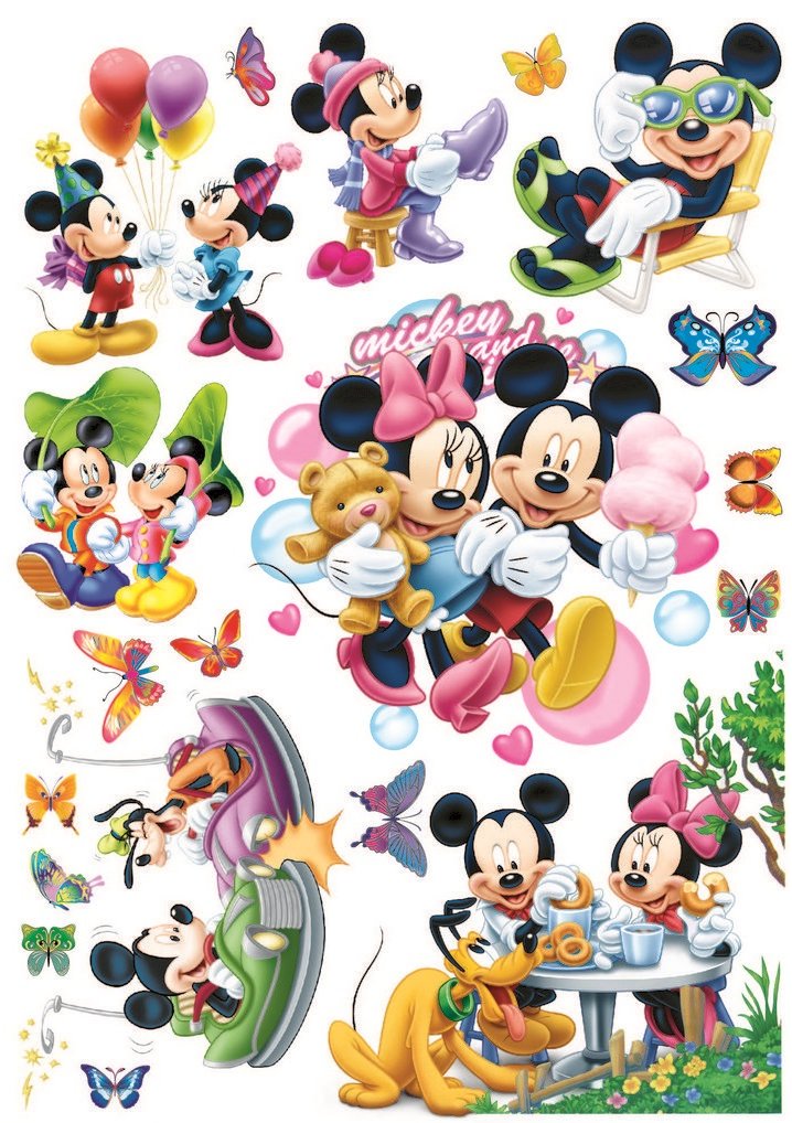 

Naklejki na ścianę dla dzieci myszka mickey minnie