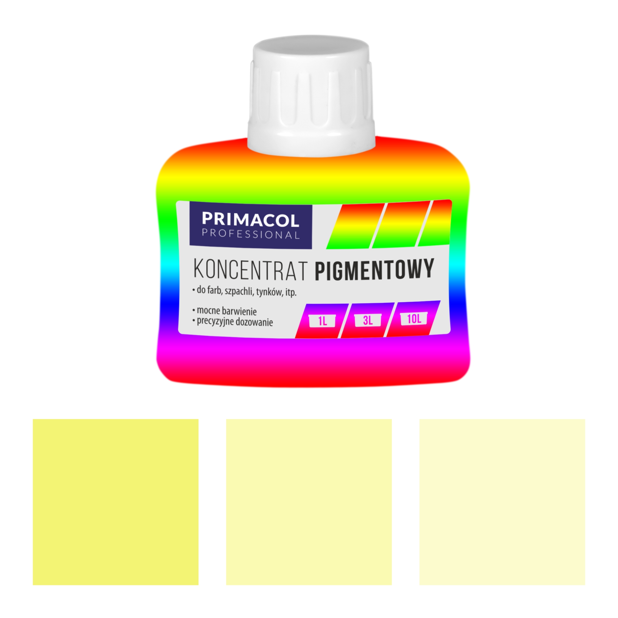 

Koncentrat Pigment do Farb i Tynków 80ml żółty