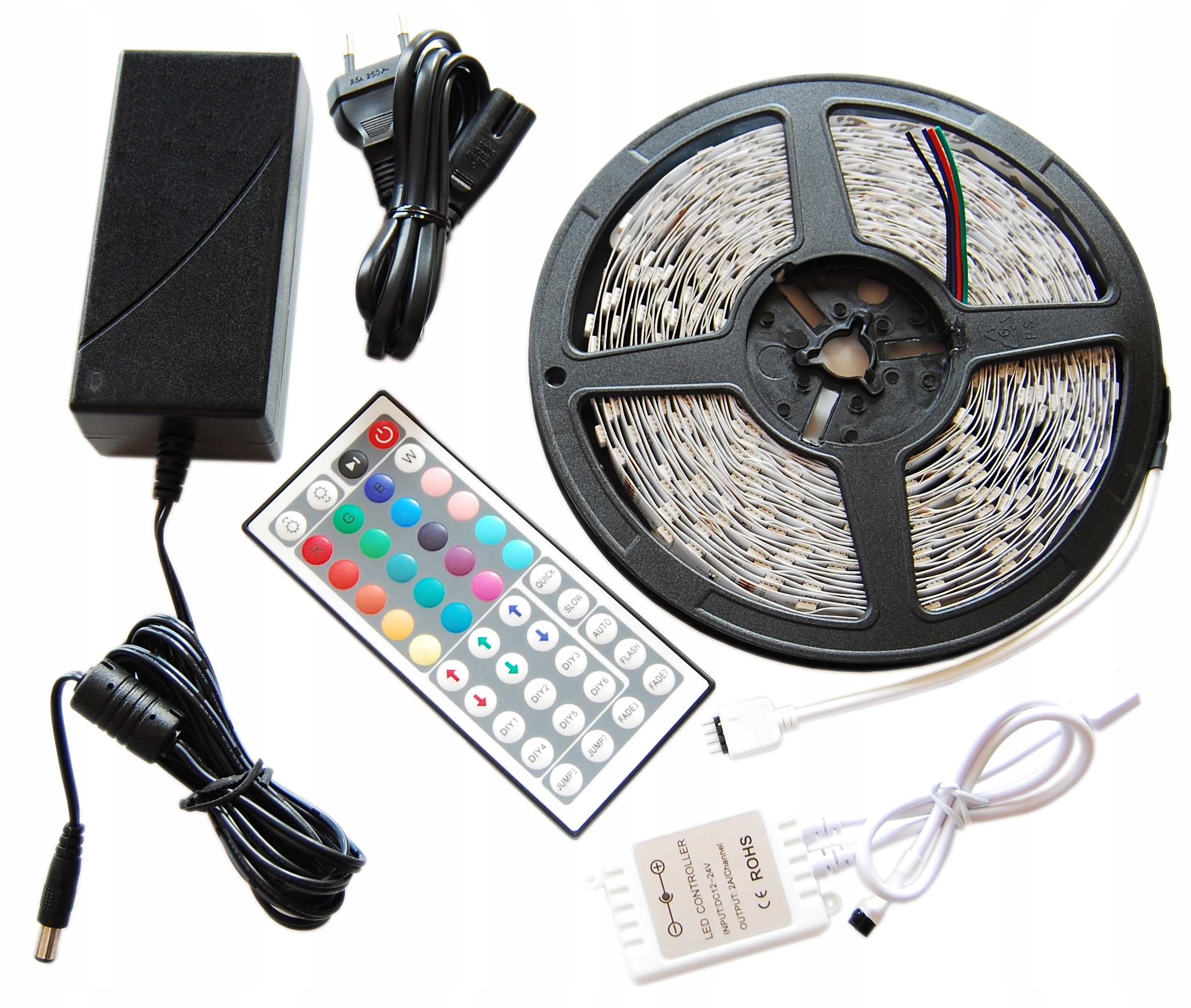 

Zestaw Taśma Led Rgb Premium 10m 300D 5050 Biały !