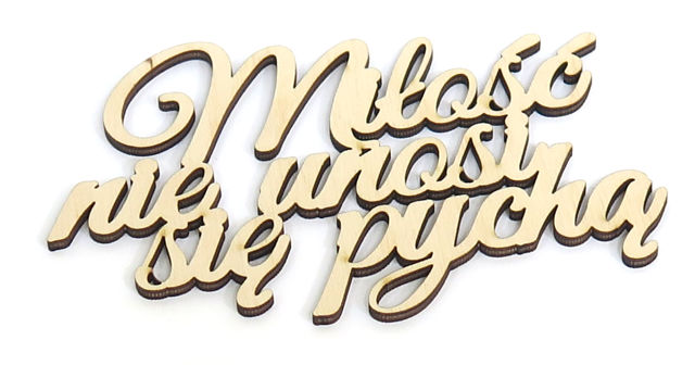 

Dekor Decoupage Jeden Wers Hymnu o Miłości VR95