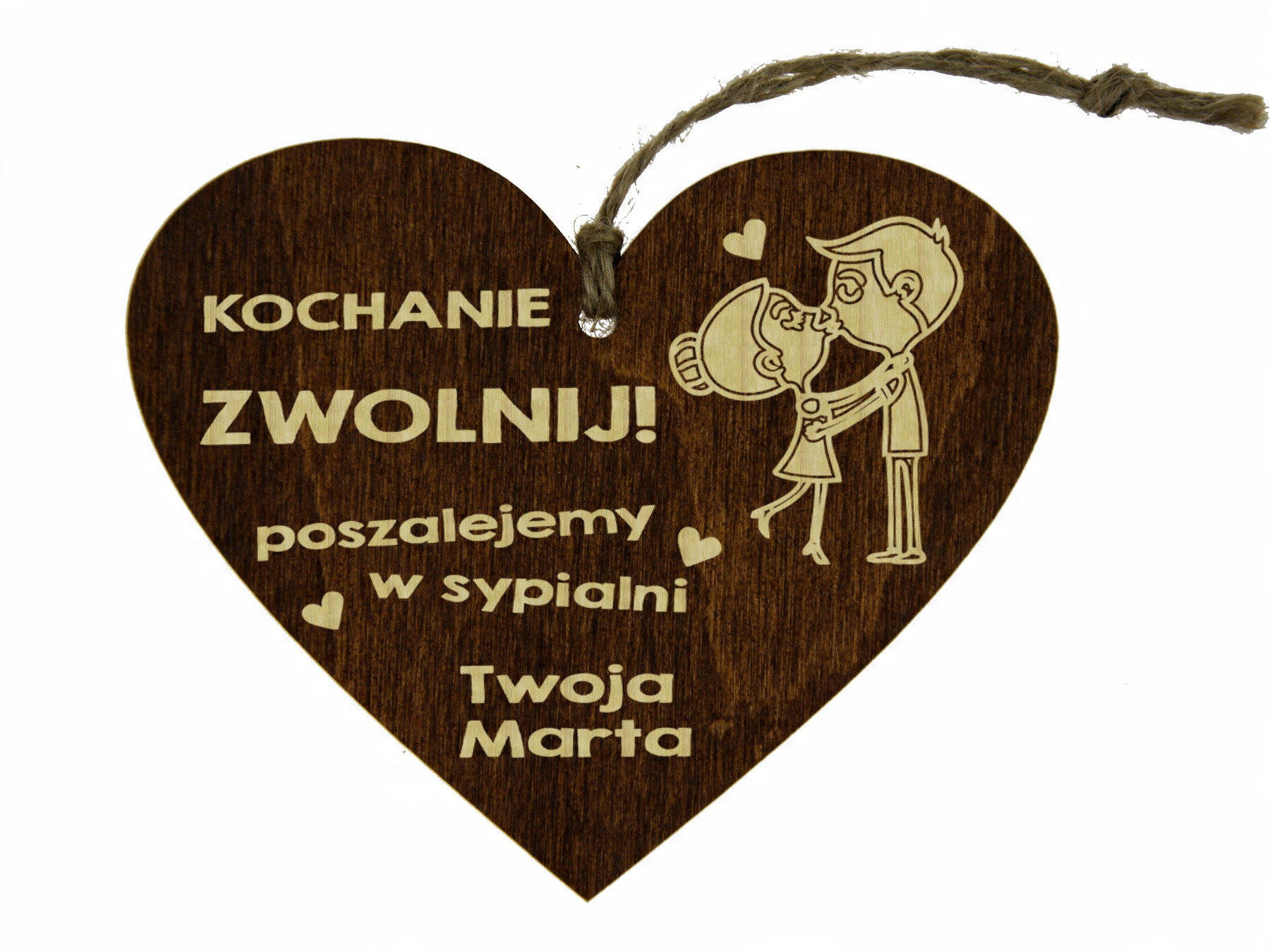 

Zawieszka Do Auta Z Grawerem Dla Chłopaka Serce