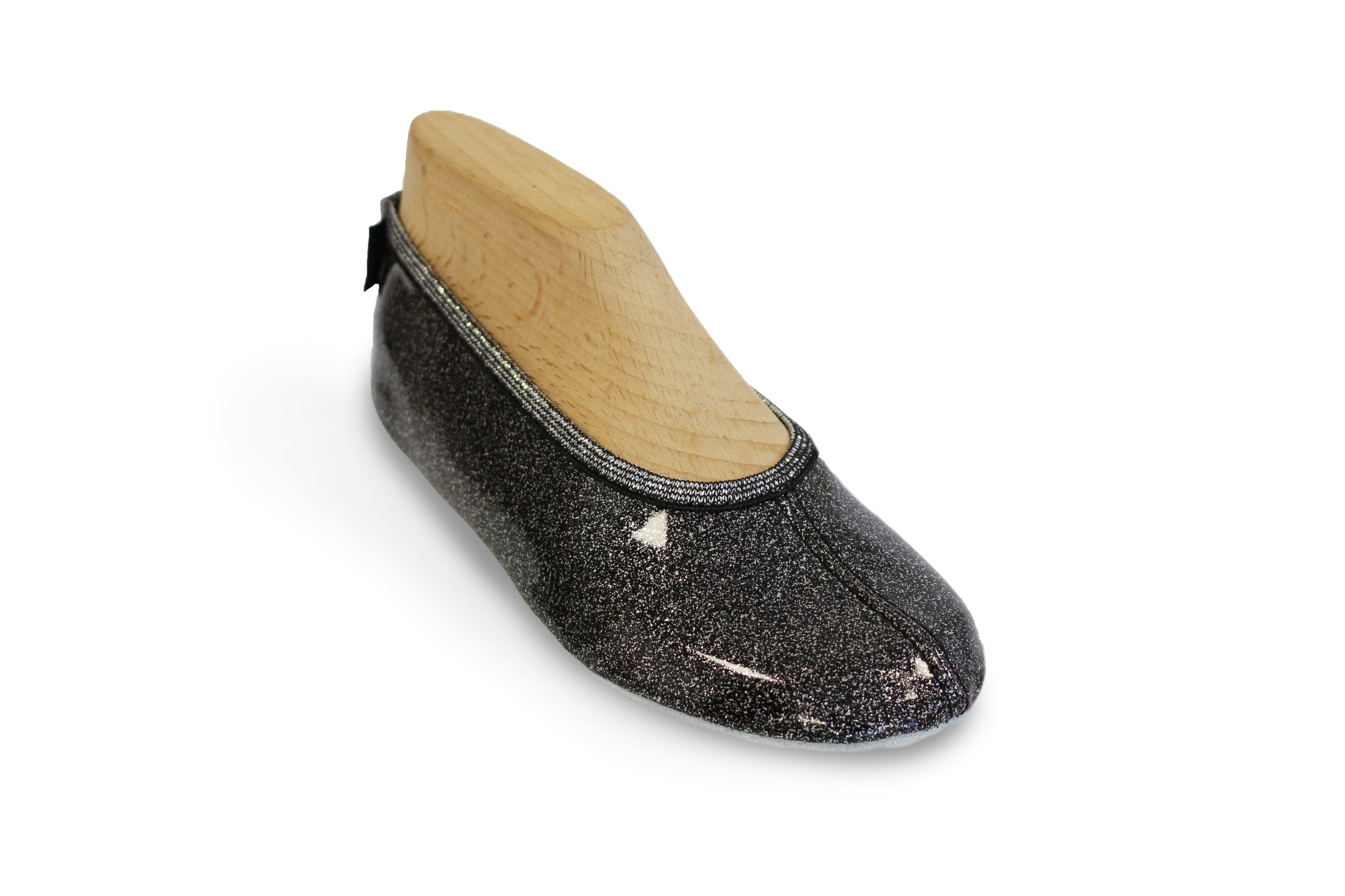 BALETKI BROKATOWE - CZARNE / ROZM. 35 ABAKUS