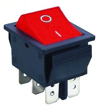 

Przełącznik Rocker On-on 16A 250V czerwony IRS202