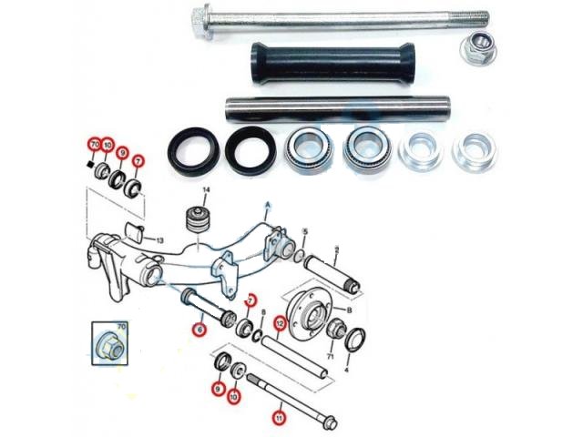 SM011 - Новый комплект для ремонта задней балки рычага управления CITROEN C5