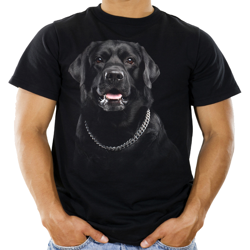 

Koszulka z Labradorem Czarnym z psem t-shirt -XXL