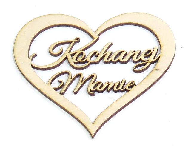 

Serce Dekor Kochanej Mamie Ze Sklejki 13x13cm ZO84