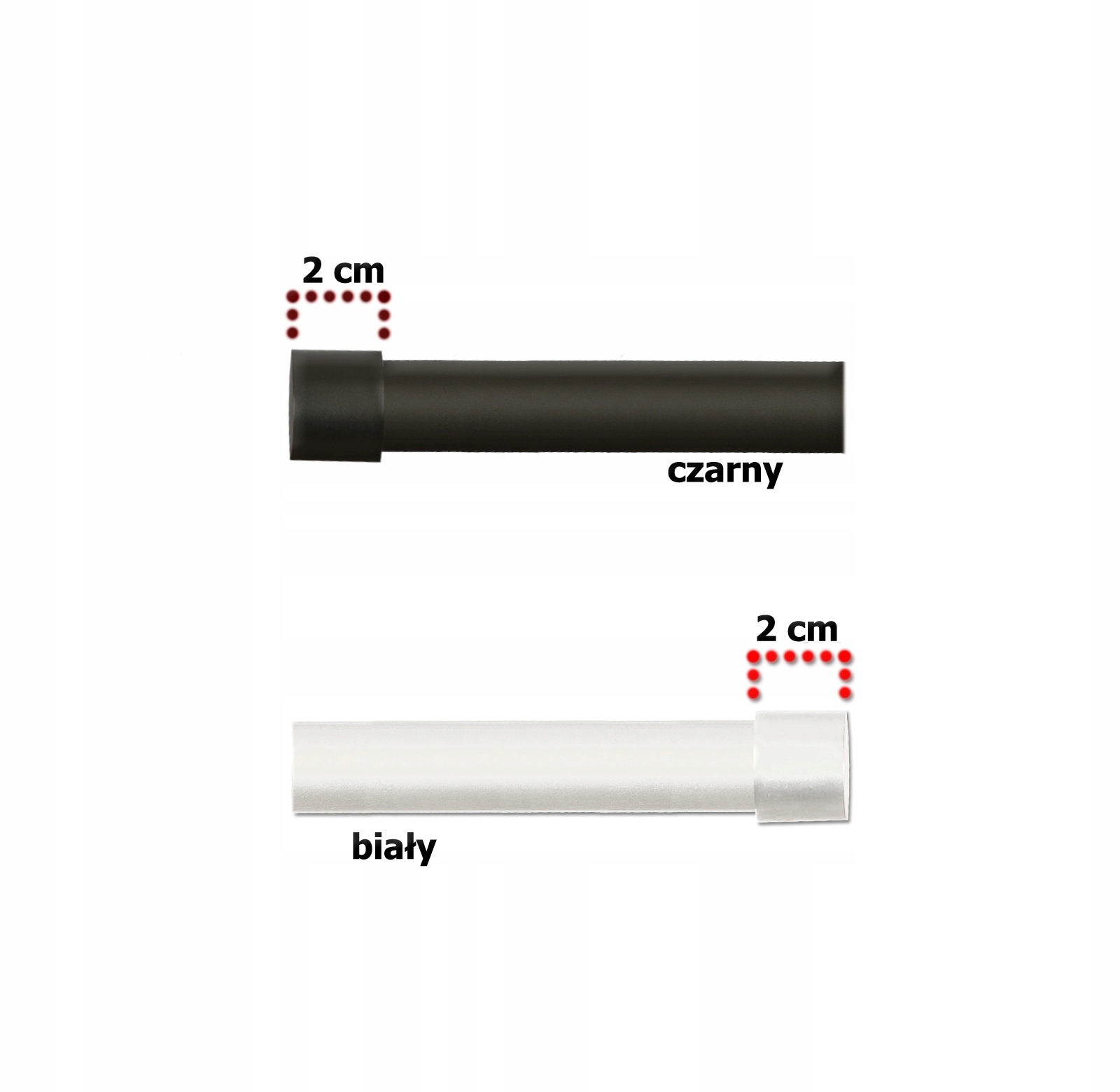 KARNISZ METALOWY UVERTURA POJEDYNCZY 19 mm / 150 Długość drążka 150 cm