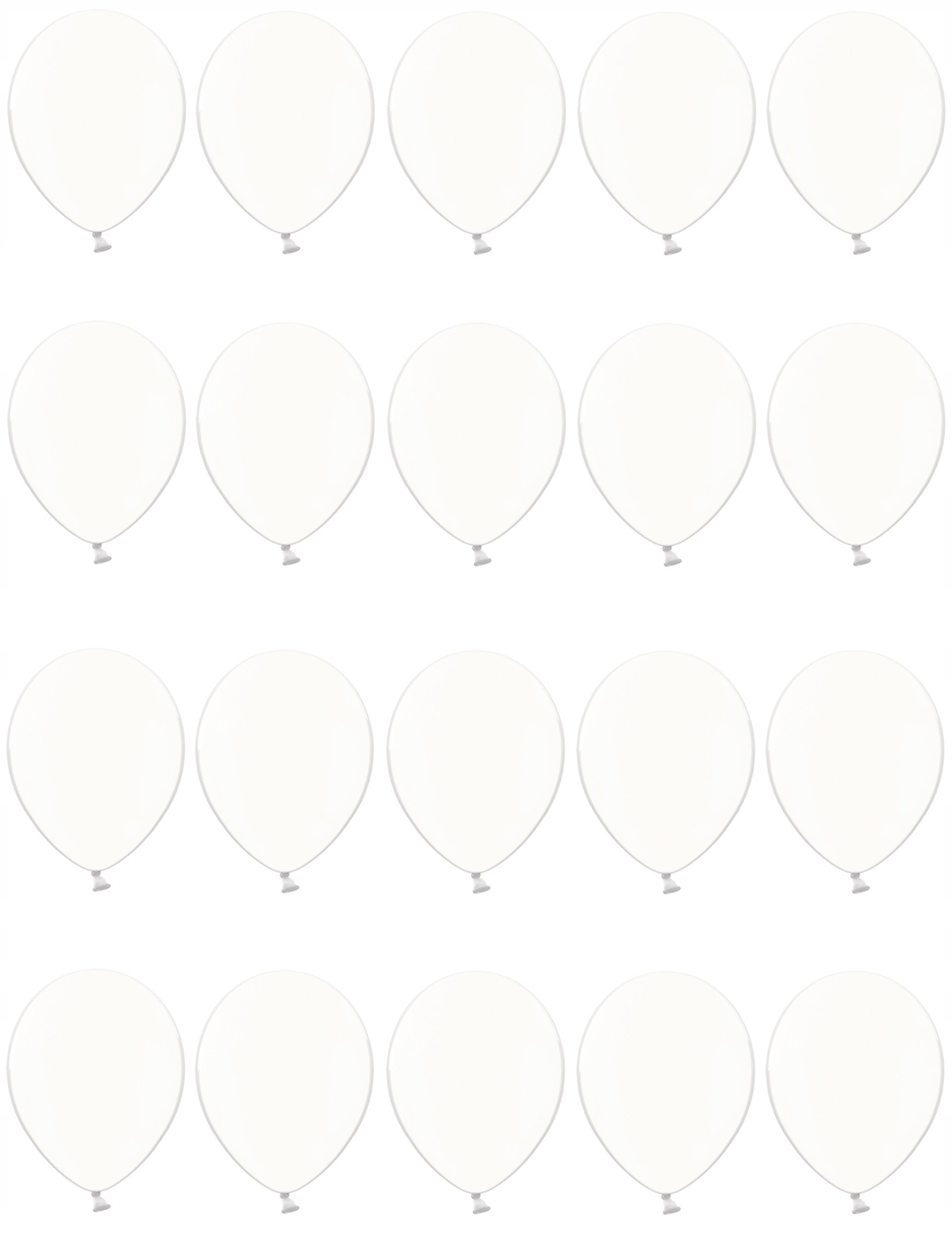 

Balony 25cm Jasne Przezroczyste 20szt na ślub