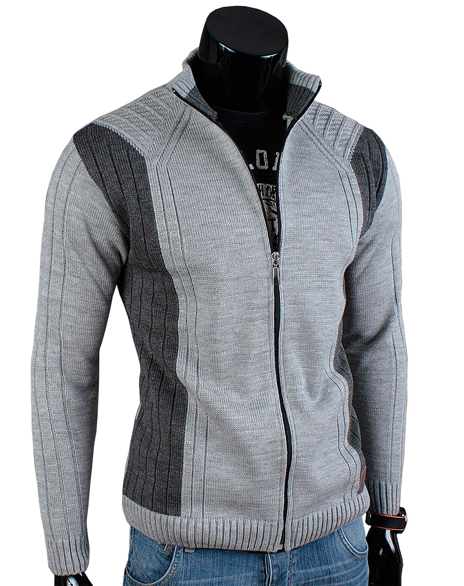 

Produkt_pl__sweter Rozpinany Suwak N58 Szary__XXL