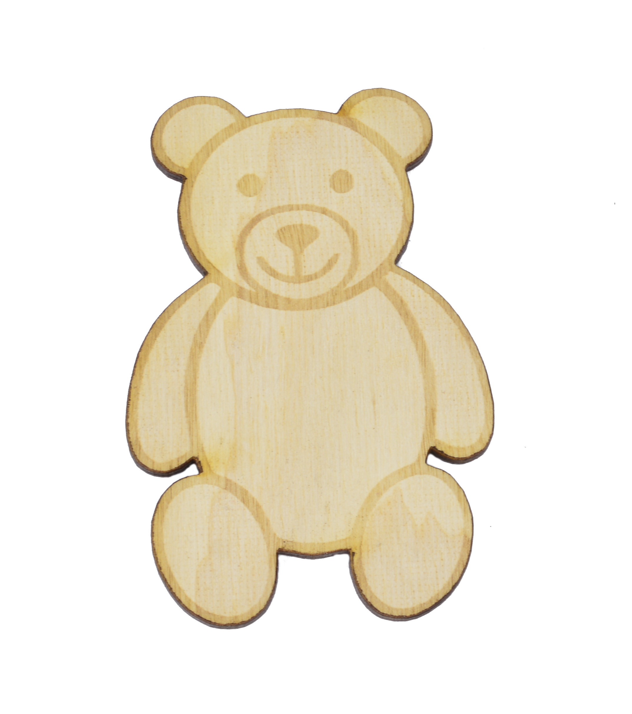 Miś Misio Eko drewno sklejka decoupage scrapki 5cm