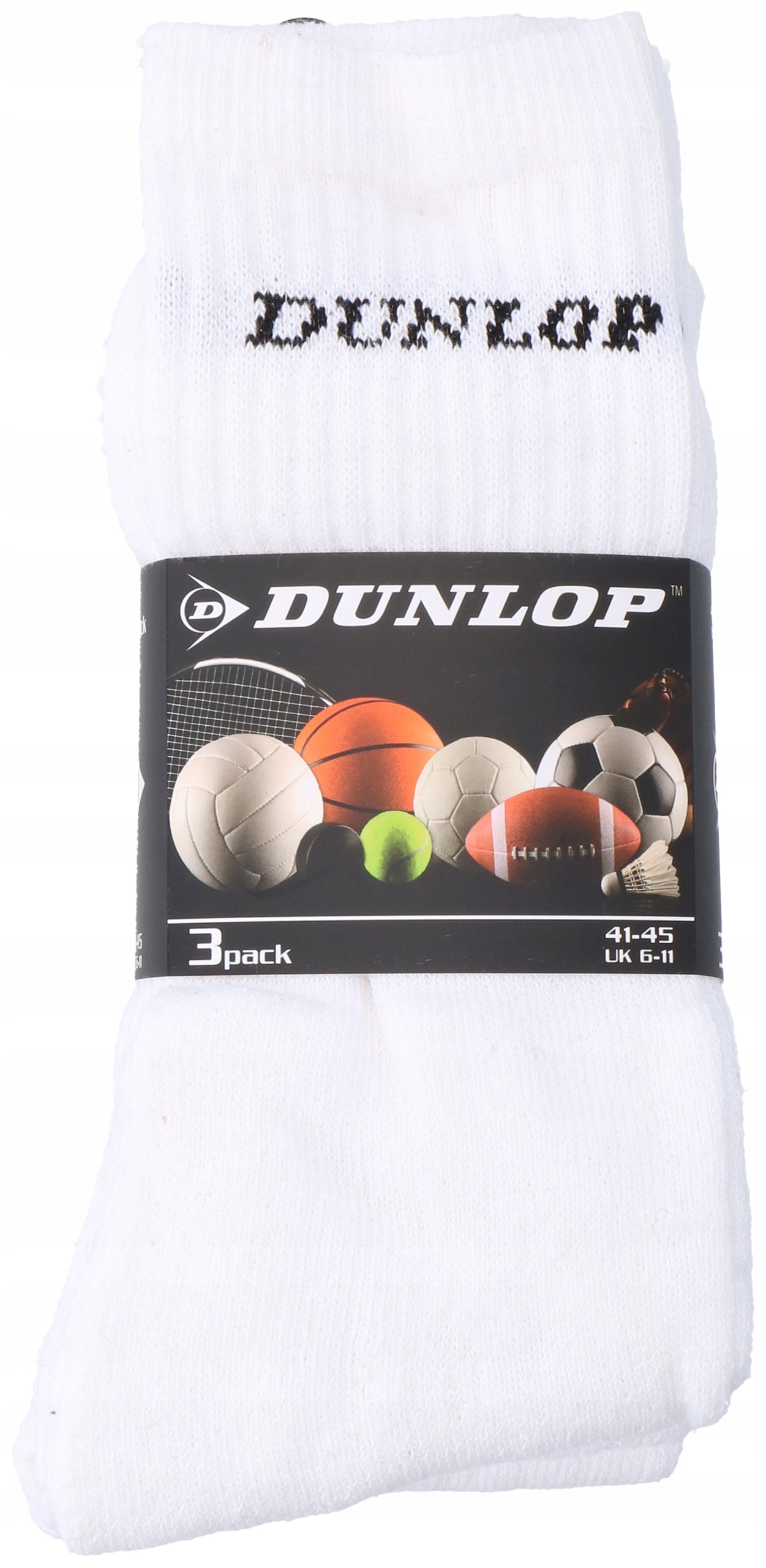 

Dunlop Skarpetki Skarpety Białe 41-45 3 Szt 8854