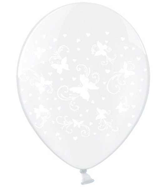 

Balon Motylki Komunia Ślub Urodziny Biały Party