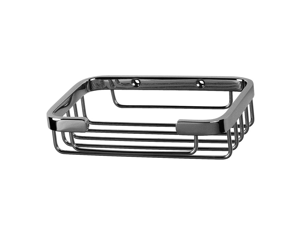 MYDELNICZKA PROSTOKĄTNA CHROM POŁYSK 00046