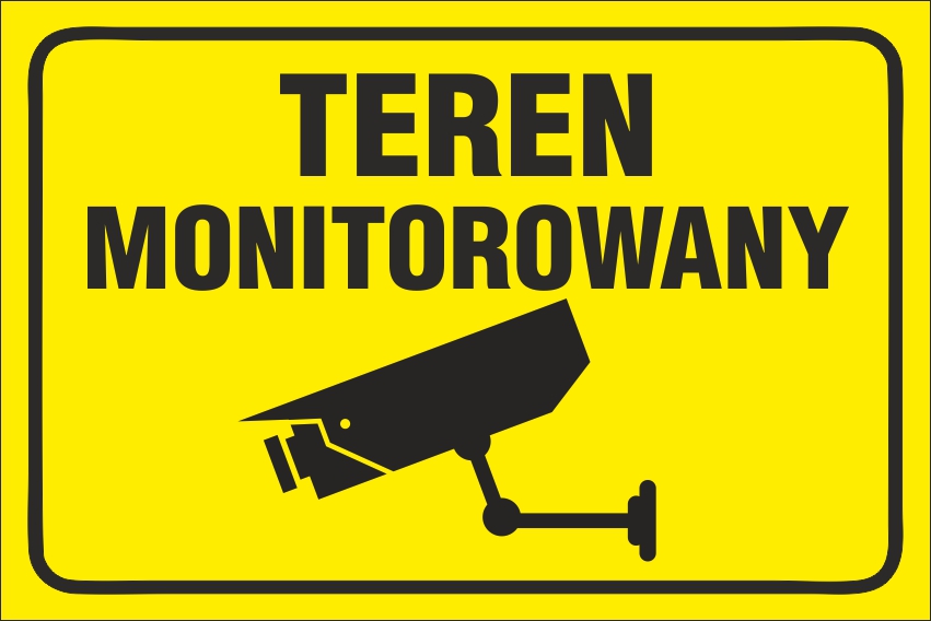 

Tabliczka Teren Monitorowany 20x30 Pcv 5mm