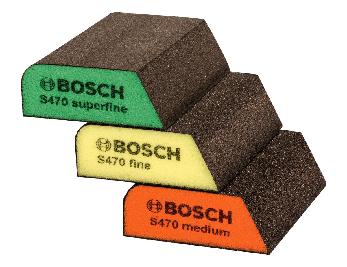 

Gąbka szlifierska zestaw 3 szt S470 Bosch