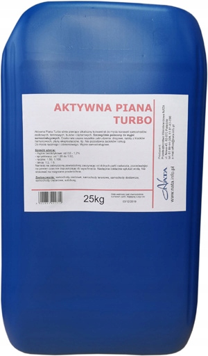 

Aktywna Piana Turbo 25kg koncentrat wydajna gęsta