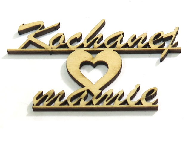 

Decoupage Napis Dekor Kochanej mamie Sklejka KD60