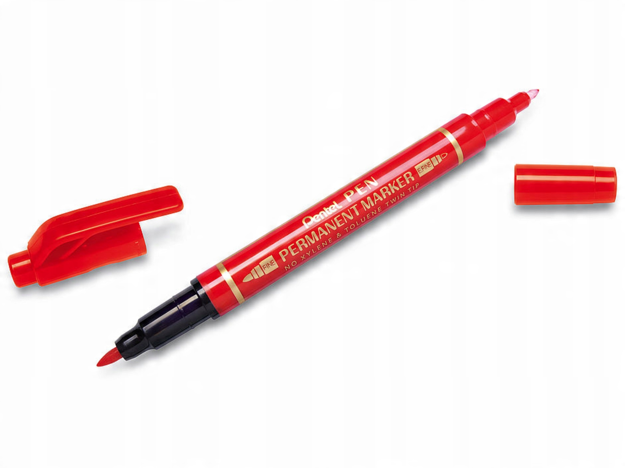 

Marker permanentny Pentel N75W czerwony dwustronny