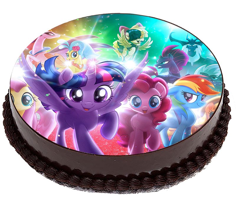 OPŁATEK NA TORT My Little Pony 11 Kucyki 20cm