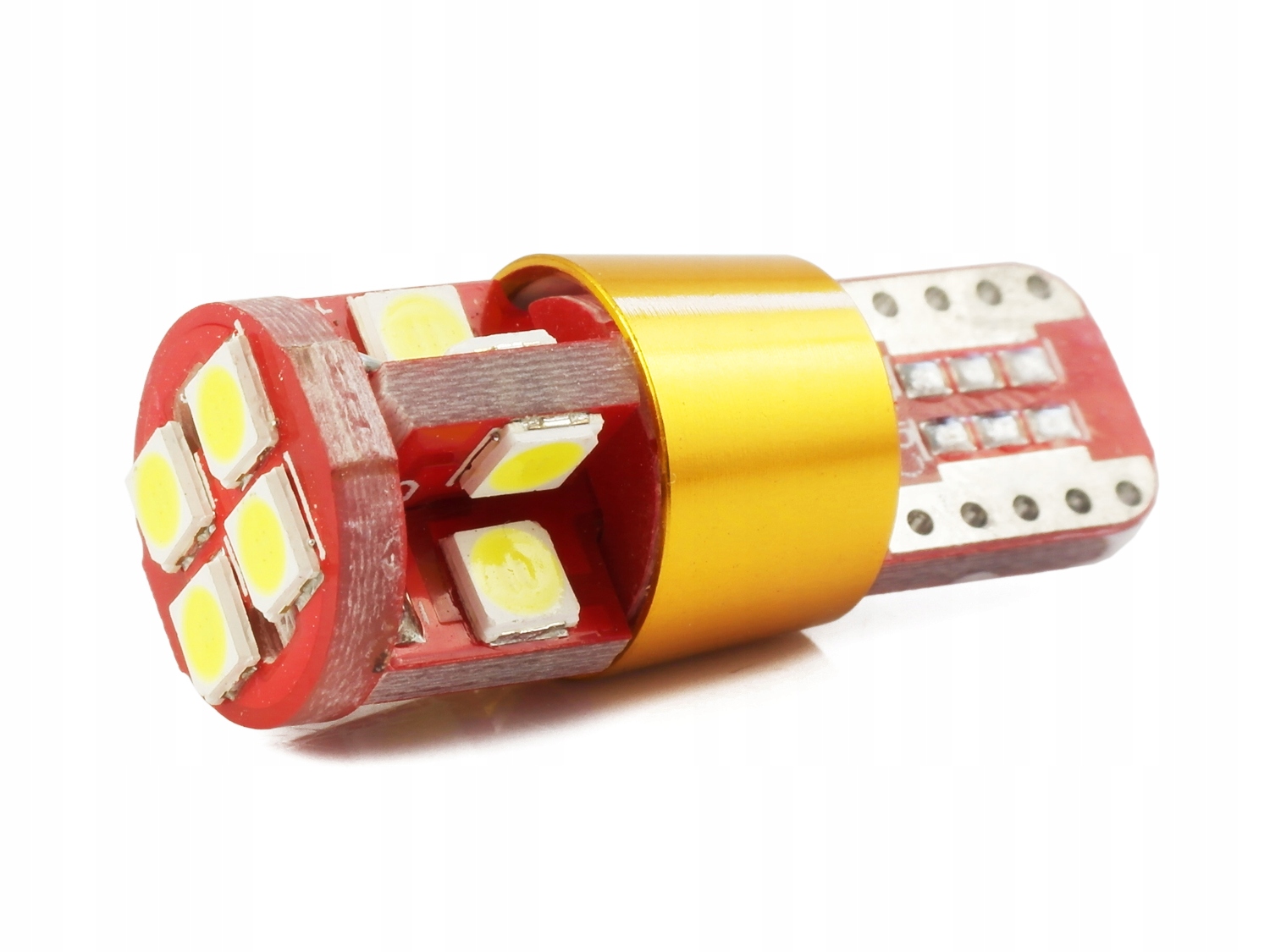 

W5W Led 12 Smd 3030 T10 Canbus Can Bus Gold 450 lm
