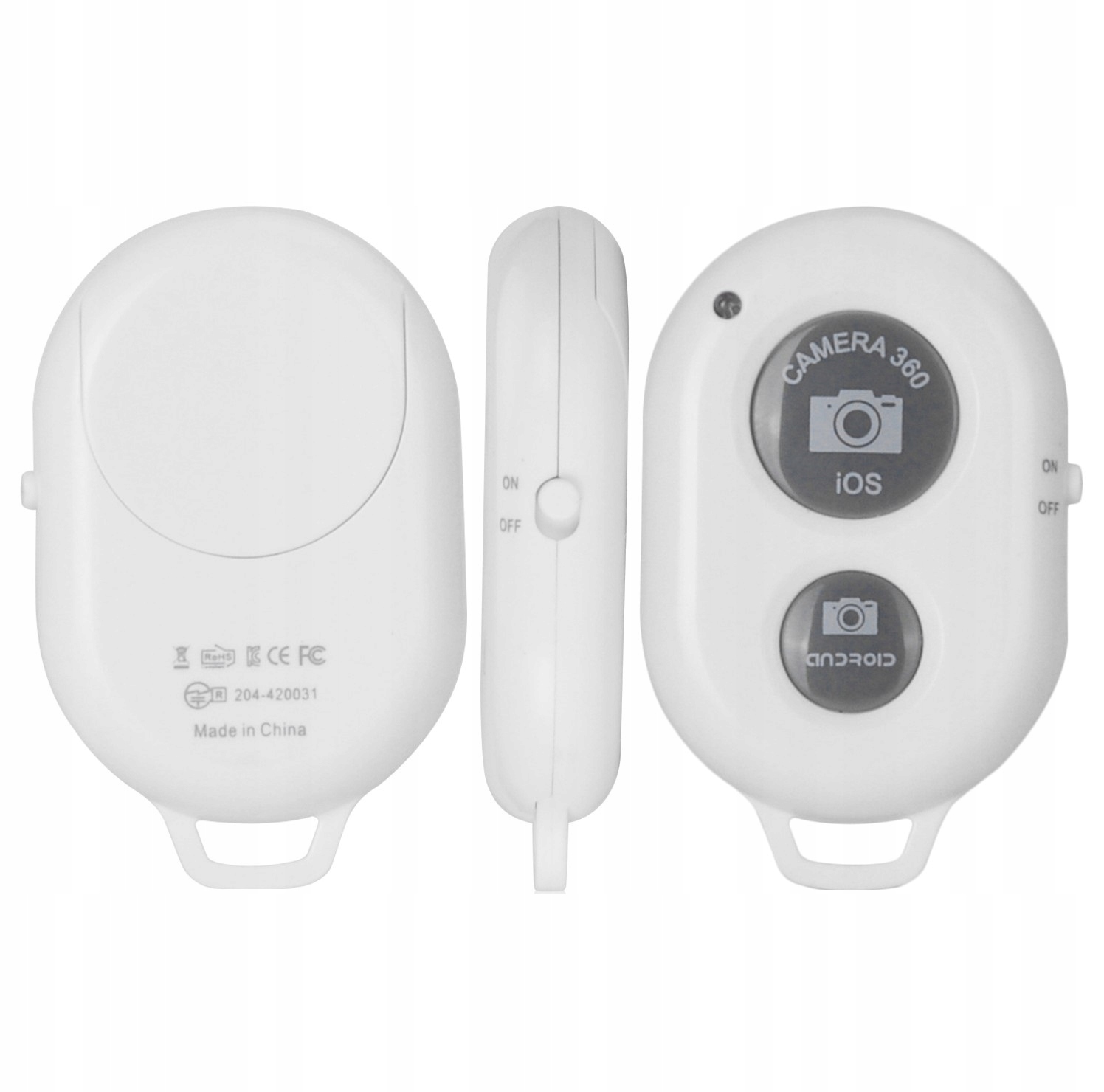 PILOT Bluetooth SELFIE WYZWALACZ iOS Android HQ Kolor biały