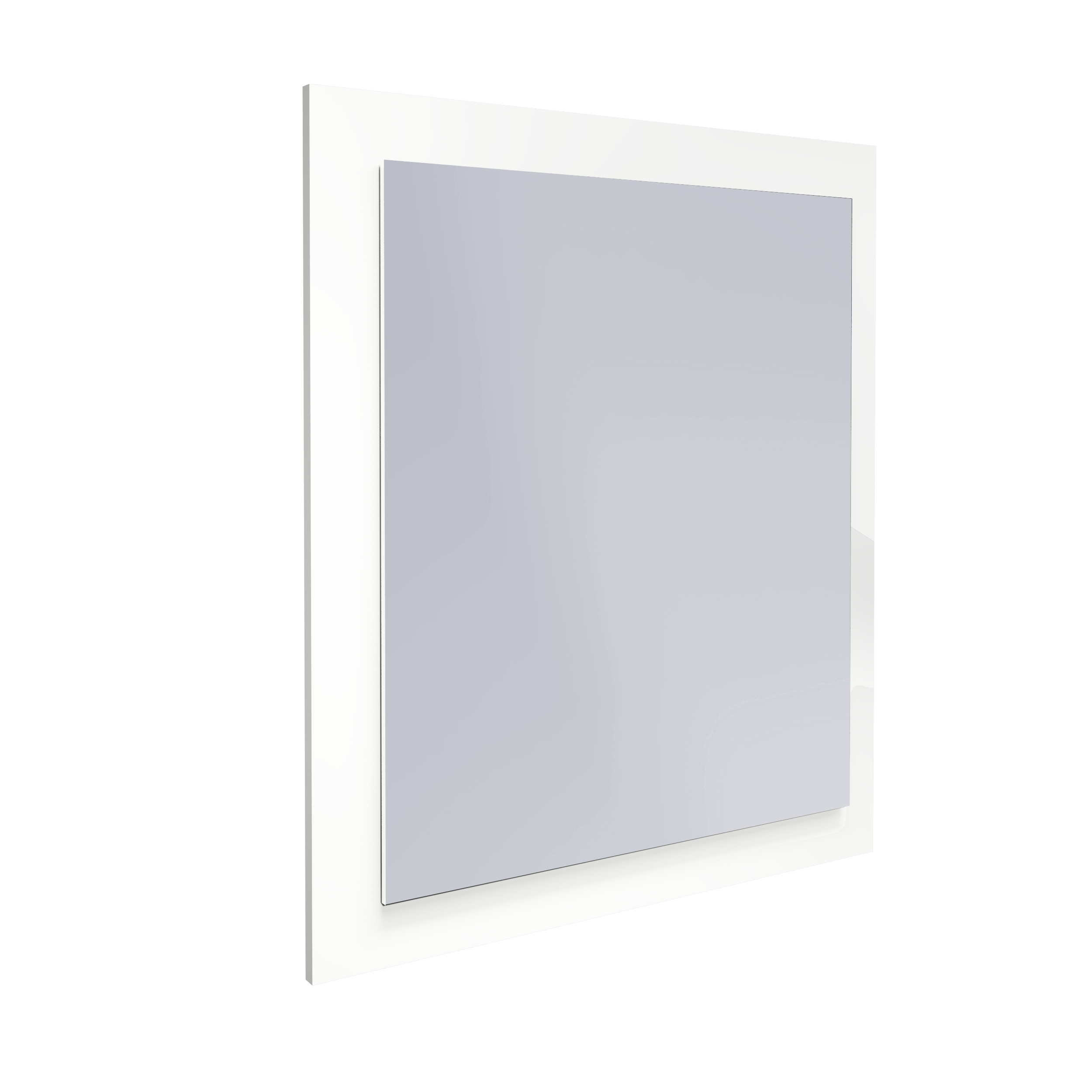 

Lustro Łazienkowe 60x70 cm Białe Płyta Matowa