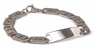 

H2628 Bransoletka Męska Stal 22cm Chirurgiczna Bg