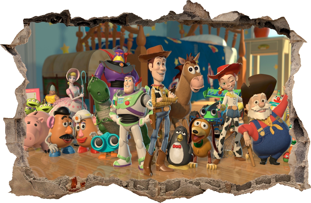 

Naklejki Na Ścianę Dziura Toy Story 18 100x65 cm