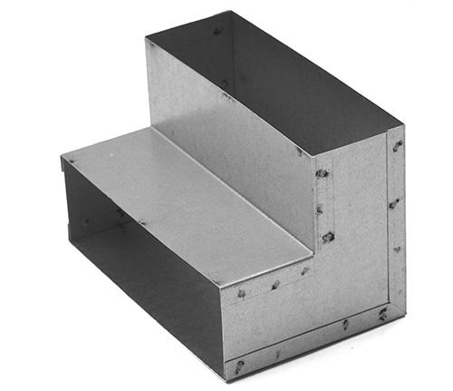 

Kolano prostokątne poziome 5x15cm ściana-strop