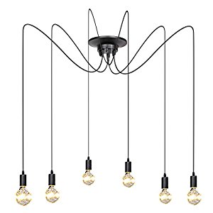 

Lampa Loft Pająk 6 Ramion Nordic Długa 2 Metry
