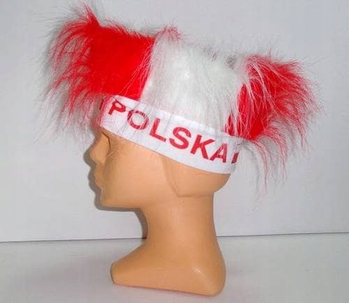 CZAPKA KUDŁATA OPASKA WŁOSY DLA KIBIC KIBICA - HIT Rodzaj peruka