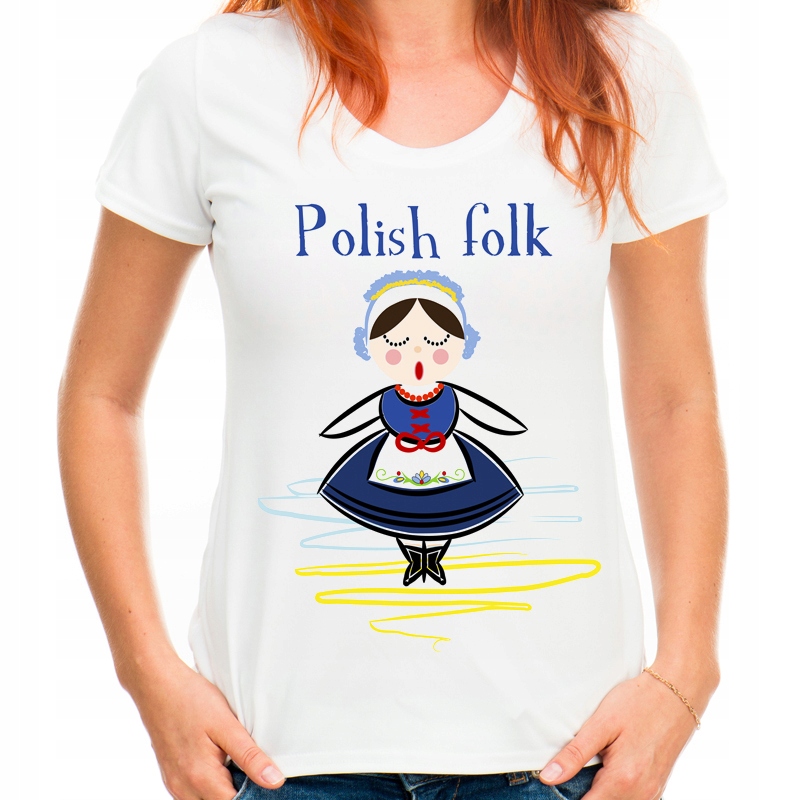 

Koszulka polish folk folkowa pamiątka z Polski M