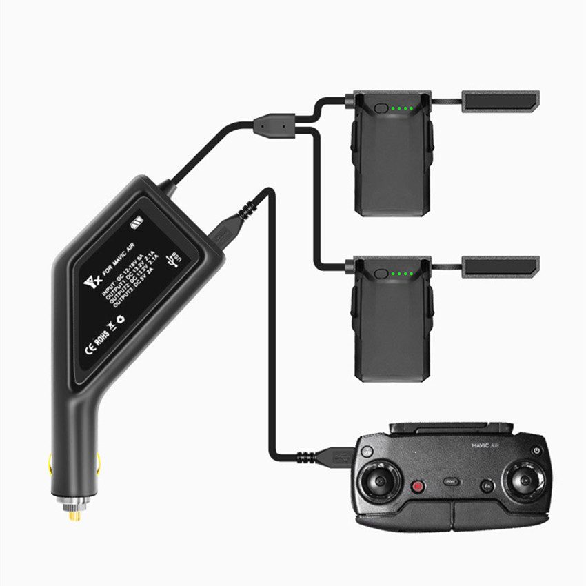 

Ładowarka Samochodowa 3w1 Do Drona Dji Mavic Air