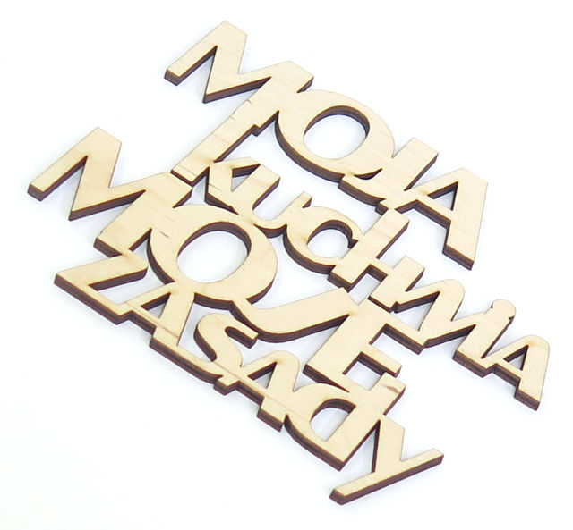 

Dekor Moja Kuchnia Moje Zasady 520x483mm VK80