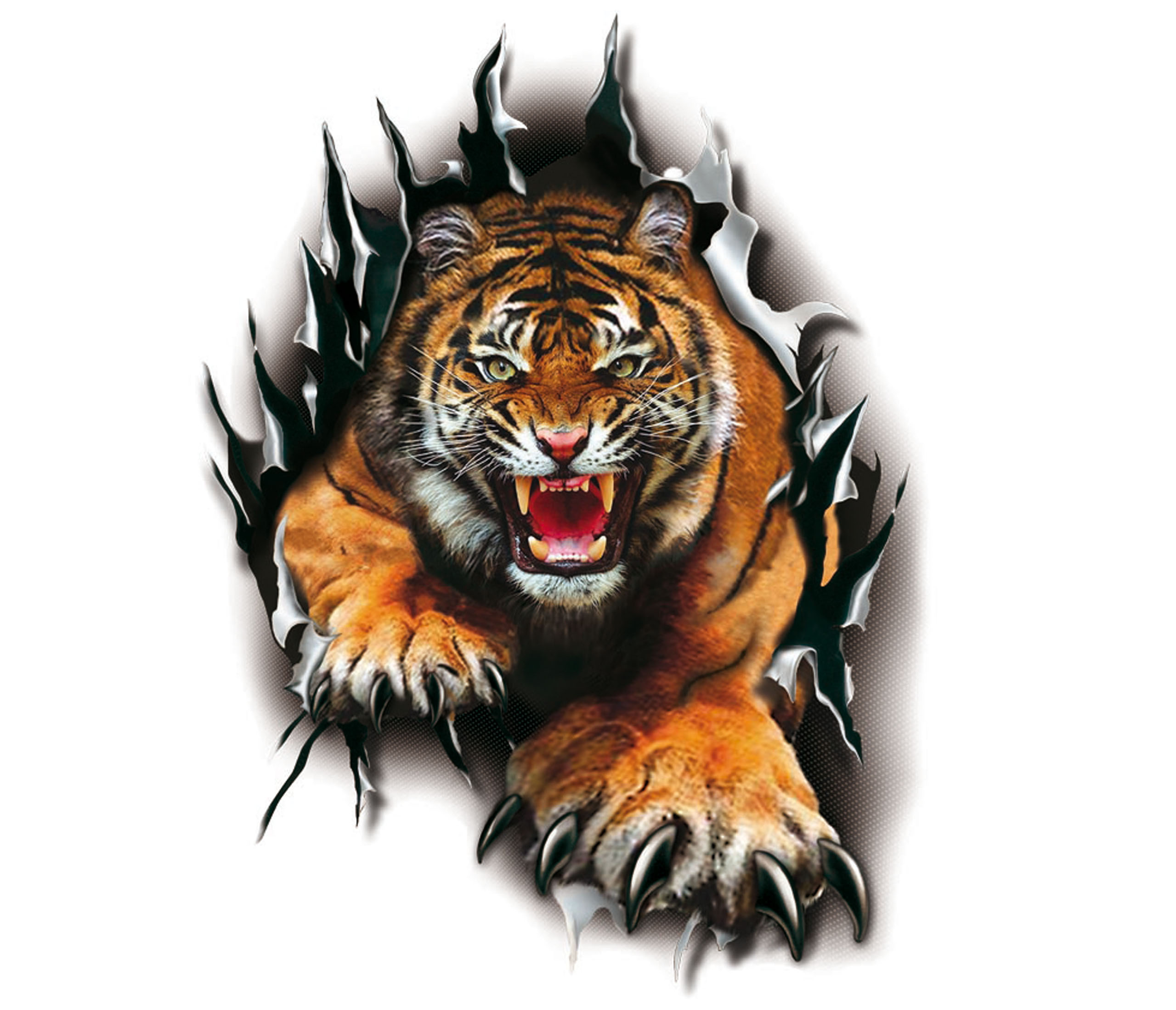 Наклейка тигр