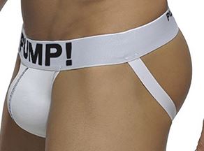 

Pump Jockstrap Majtki M Biały Classic Gym Workout