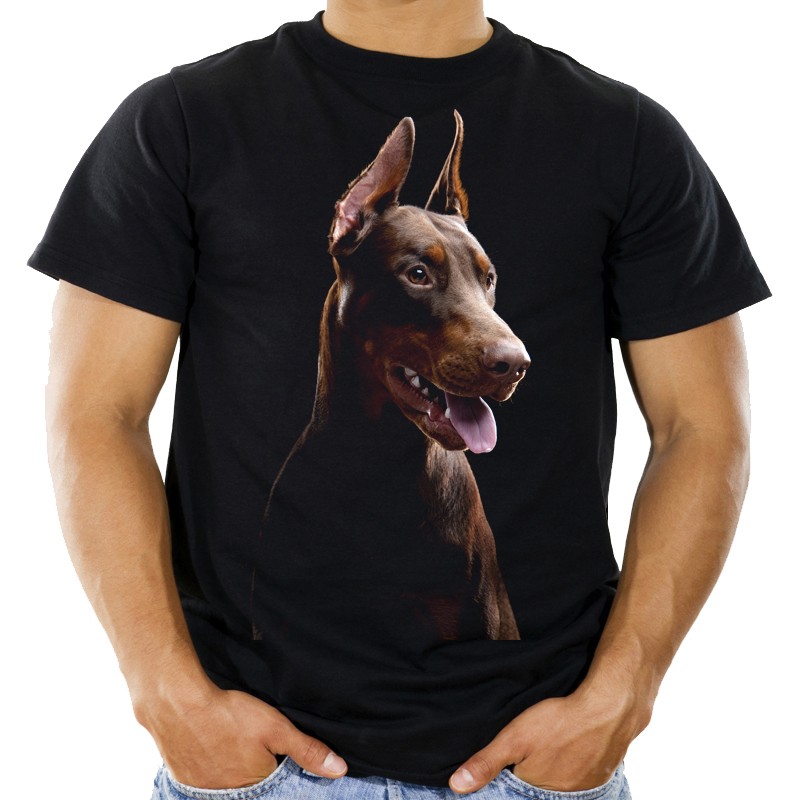 

Koszulka z psem dobermanem pies doberman -L- Hq