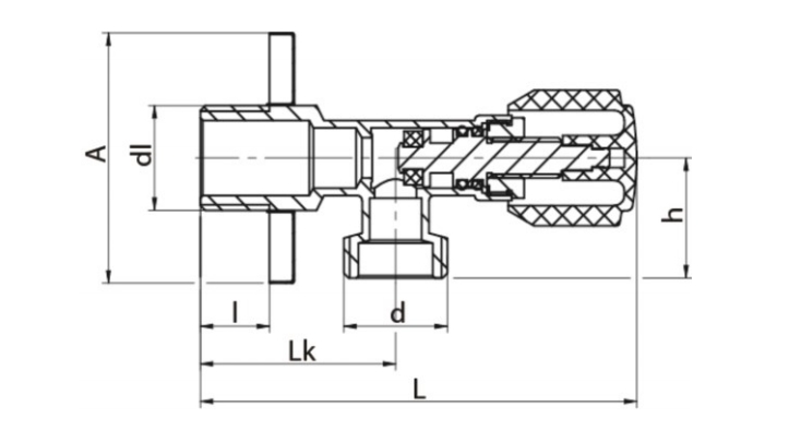 ZAWÓR GRZYBKOWY KĄTOWY VALVEX BASE 1/2''-3/4'' Kod producenta 1484070