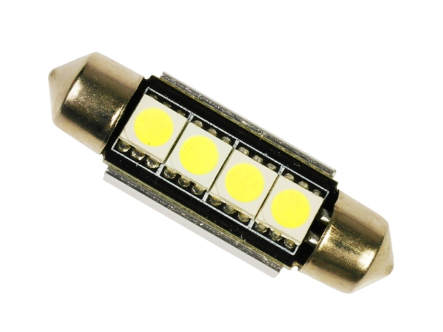 

Żarówka samoch. Led C5W 42mm 4 x 5050 12V Can Bus