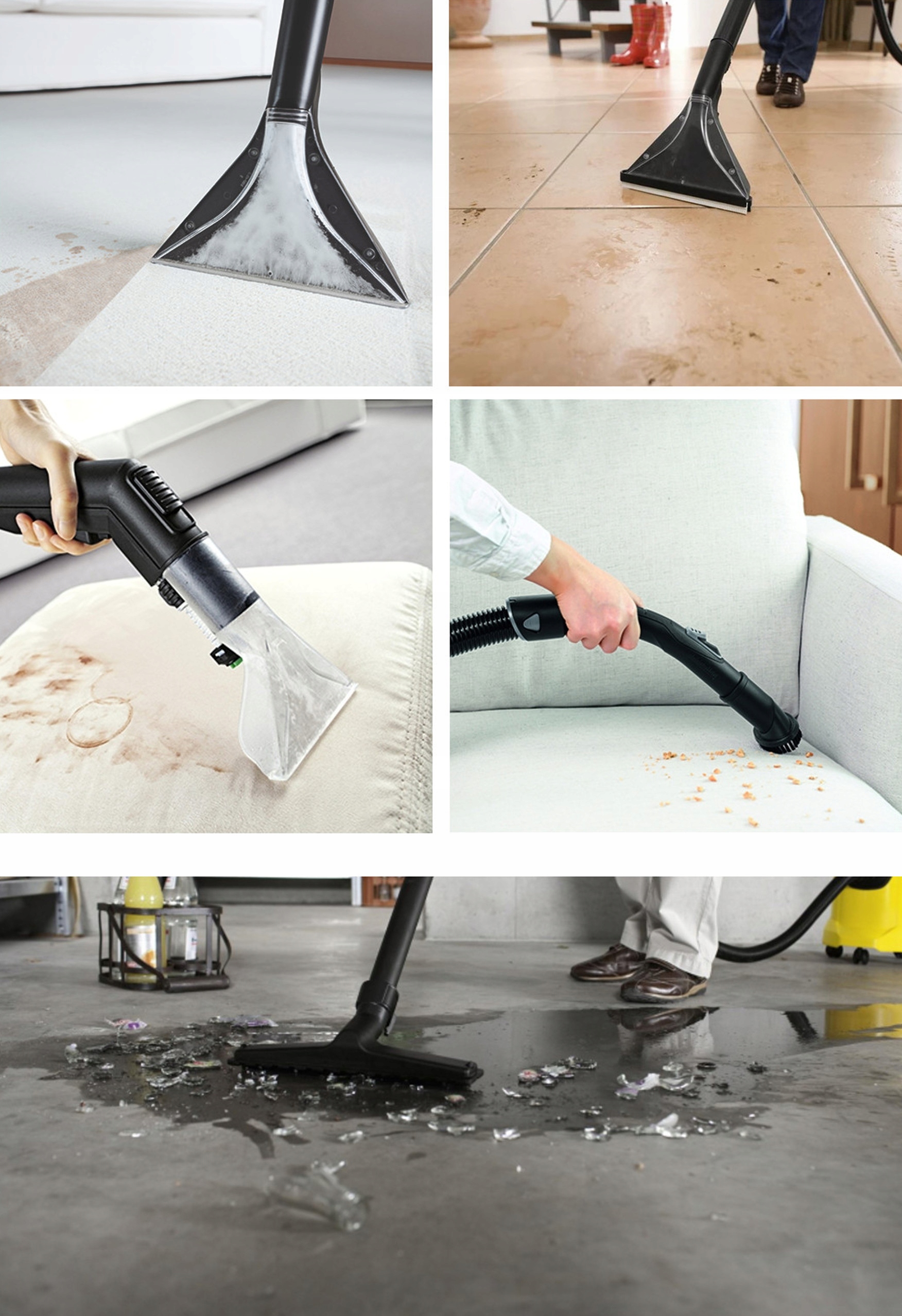 ODKURZACZ PIORĄCY KARCHER SE 5.100 ZESTAW DLA DOMU Zasięg pracy 5 m